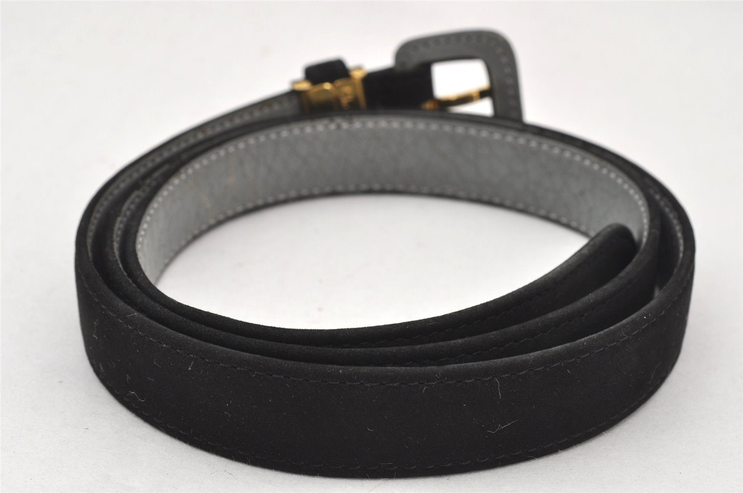 Authentic Christian Dior Belt Suede Size 79.5-84.5cm 31.3-33.3