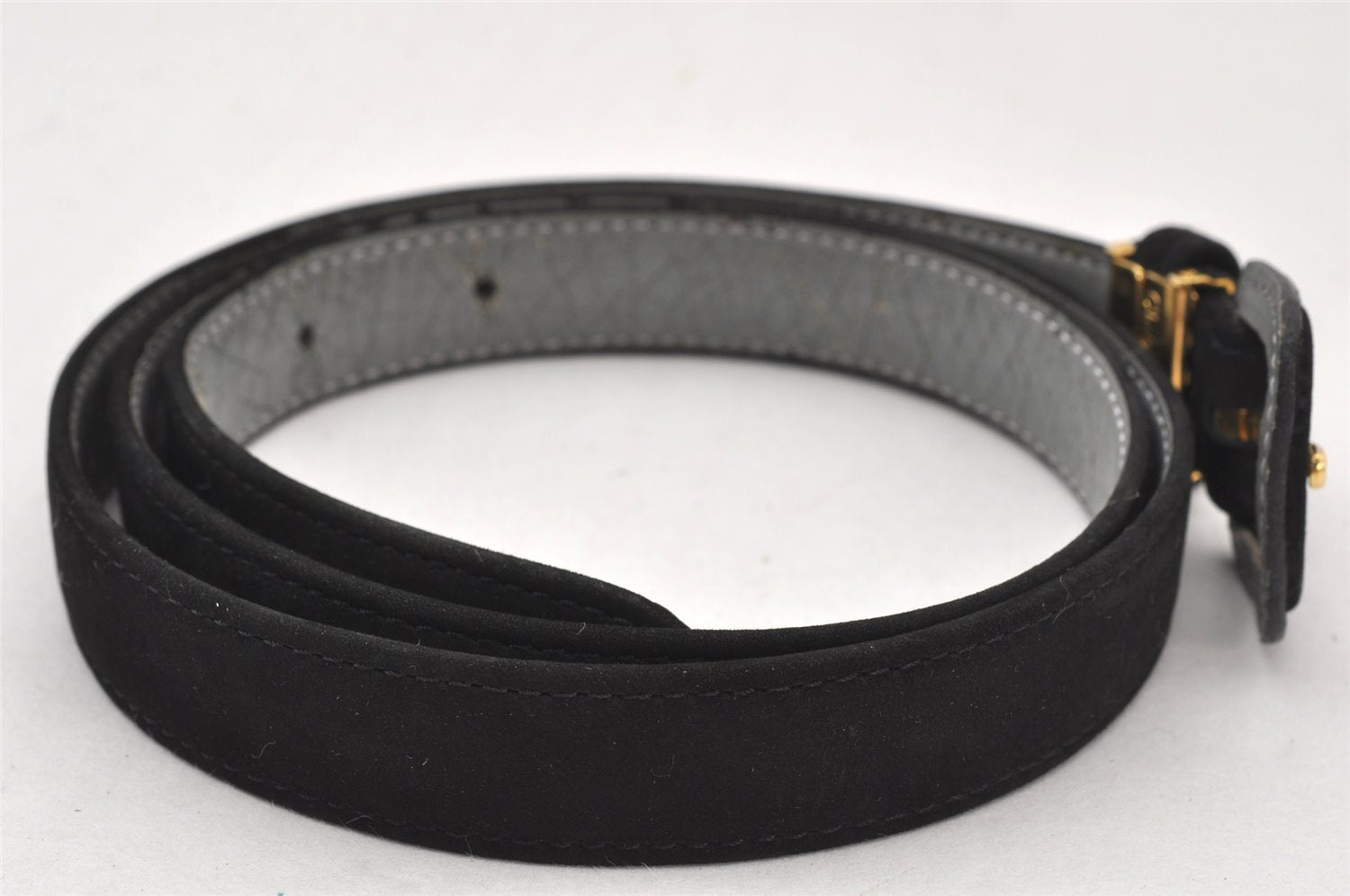 Authentic Christian Dior Belt Suede Size 79.5-84.5cm 31.3-33.3