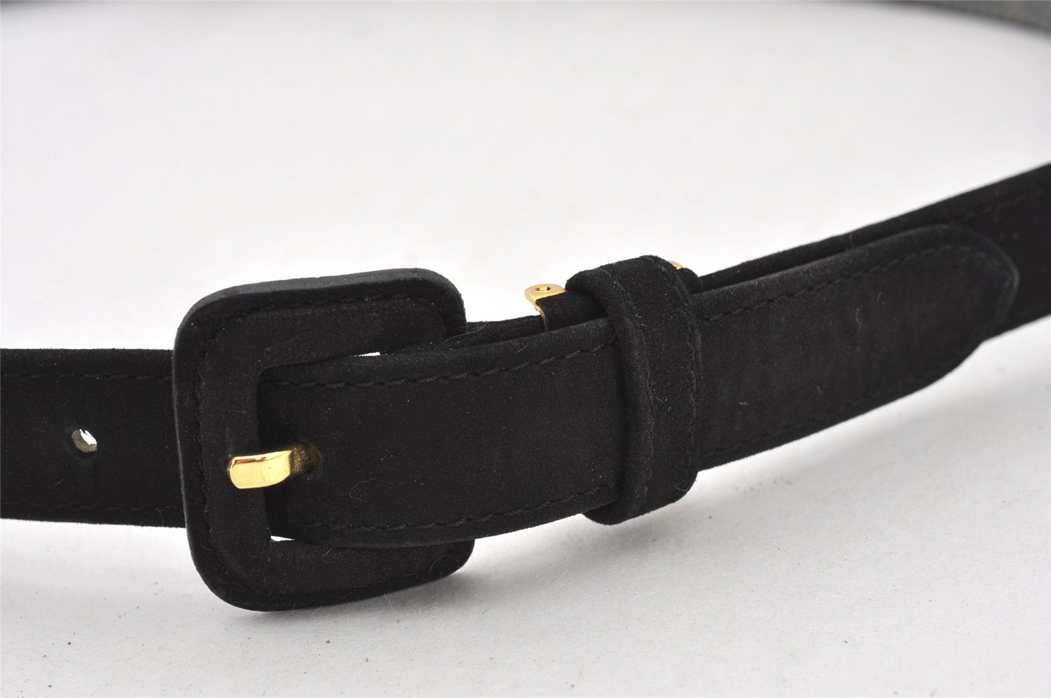 Authentic Christian Dior Belt Suede Size 79.5-84.5cm 31.3-33.3