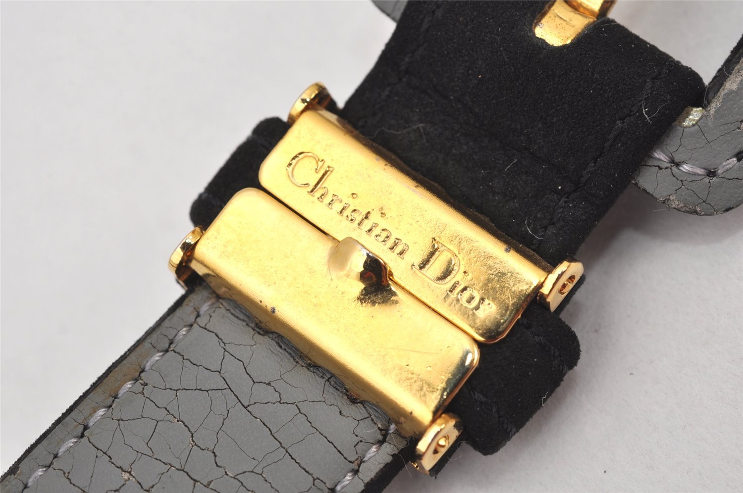 Authentic Christian Dior Belt Suede Size 79.5-84.5cm 31.3-33.3