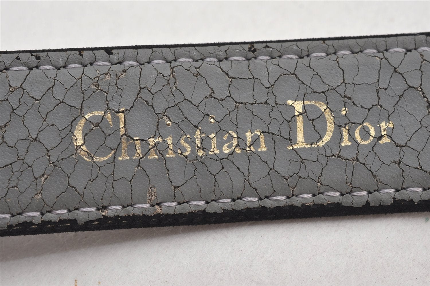 Authentic Christian Dior Belt Suede Size 79.5-84.5cm 31.3-33.3