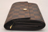 Authentic Louis Vuitton Damier Portefeuille Alexandra Wallet N63067 LV 6307J