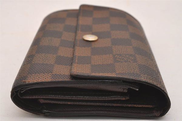 Authentic Louis Vuitton Damier Portefeuille Alexandra Wallet N63067 LV 6307J