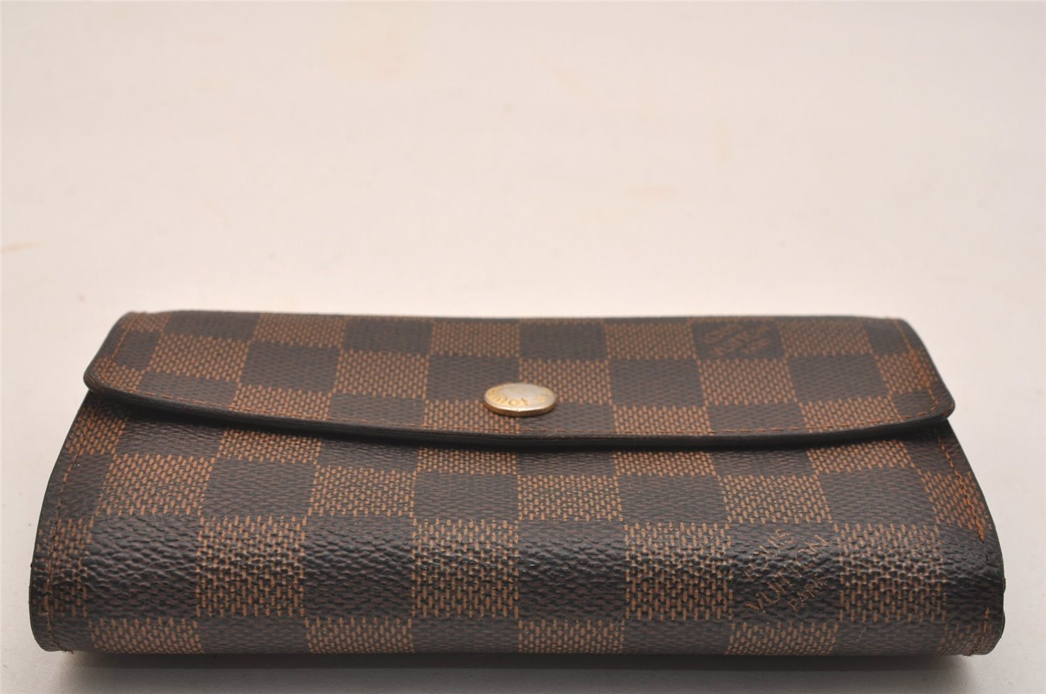 Authentic Louis Vuitton Damier Portefeuille Alexandra Wallet N63067 LV 6307J