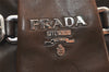 Authentic PRADA Vintage Leather 2Way Shoulder Tote Bag Brown 6308K