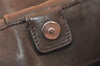 Authentic PRADA Vintage Leather 2Way Shoulder Tote Bag Brown 6308K