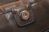 Authentic PRADA Vintage Leather 2Way Shoulder Tote Bag Brown 6308K