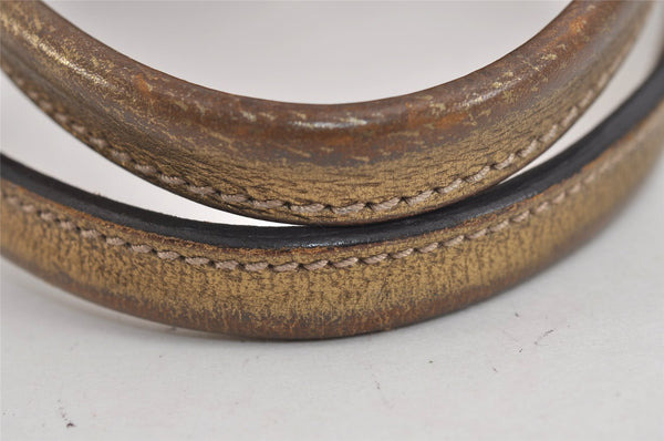 Authentic GUCCI Princy Ribbon Shoulder Hand Bag GG Canvas Leather Beige 6309J