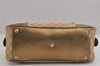 Authentic GUCCI Princy Ribbon Shoulder Hand Bag GG Canvas Leather Beige 6309J