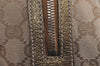 Authentic GUCCI Princy Ribbon Shoulder Hand Bag GG Canvas Leather Beige 6309J