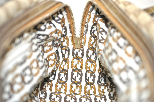 Authentic GUCCI Princy Ribbon Shoulder Hand Bag GG Canvas Leather Beige 6309J