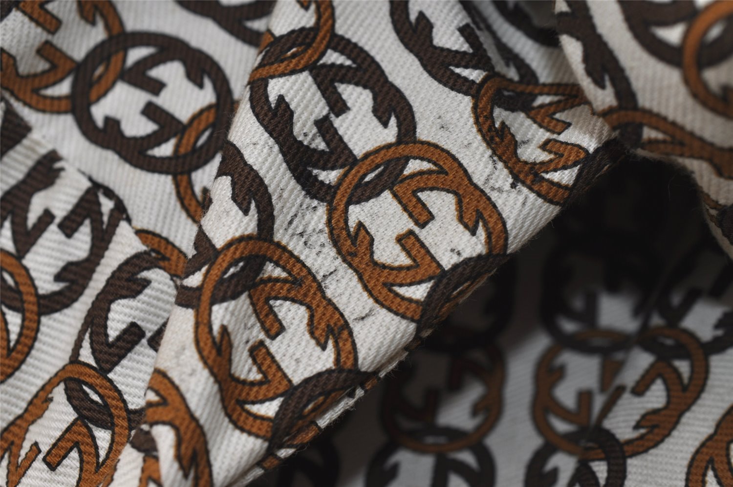 Authentic GUCCI Princy Ribbon Shoulder Hand Bag GG Canvas Leather Beige 6309J