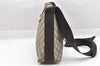 Authentic GUCCI Hand Shoulder Cross Body Bag GG PVC Canvas 122373 Brown 6310J