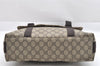 Authentic GUCCI Hand Shoulder Cross Body Bag GG PVC Canvas 122373 Brown 6310J