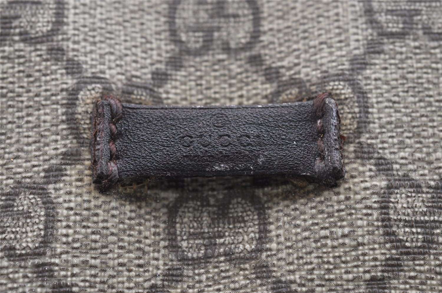 Authentic GUCCI Hand Shoulder Cross Body Bag GG PVC Canvas 122373 Brown 6310J