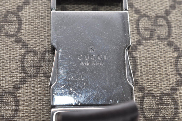 Authentic GUCCI Hand Shoulder Cross Body Bag GG PVC Canvas 122373 Brown 6310J