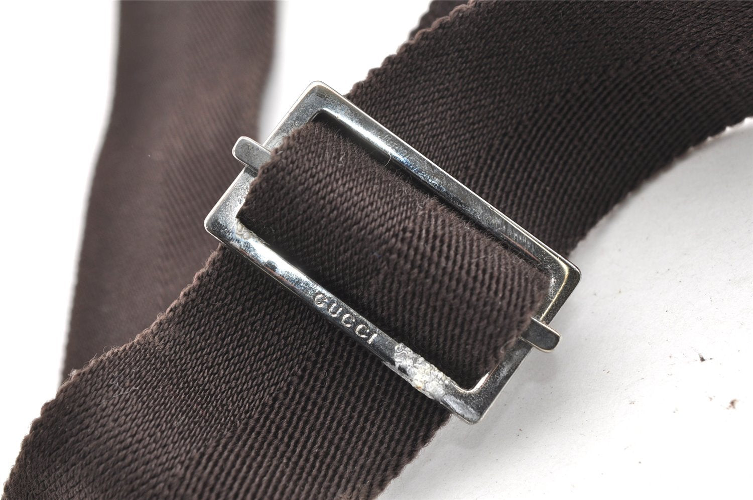 Authentic GUCCI Hand Shoulder Cross Body Bag GG PVC Canvas 122373 Brown 6310J