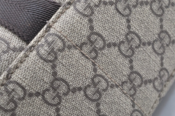 Authentic GUCCI Hand Shoulder Cross Body Bag GG PVC Canvas 122373 Brown 6310J