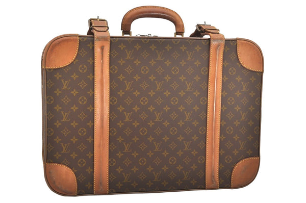 Auth Louis Vuitton Monogram Stratos 60 Trunk Case Travel Bag Old Model LV 6310K