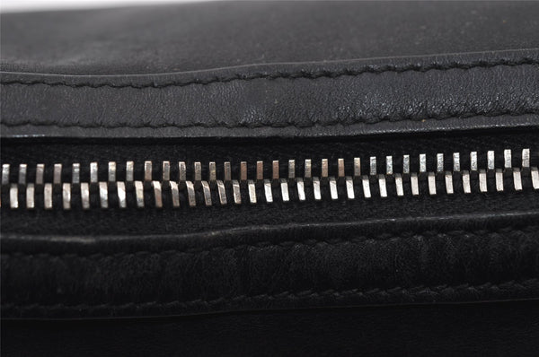 Authentic GUCCI Vintage Shoulder Bag Purse Leather 0013812 Black 6311I