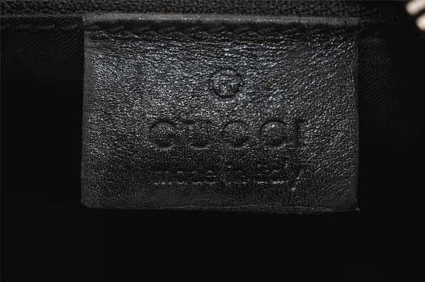 Authentic GUCCI Vintage Shoulder Bag Purse Leather 0013812 Black 6311I