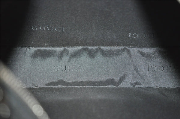 Authentic GUCCI Vintage Shoulder Bag Purse Leather 0013812 Black 6311I