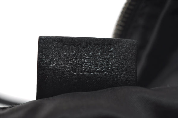 Authentic GUCCI Vintage Shoulder Bag Purse Leather 0013812 Black 6311I