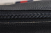 Authentic GUCCI Sherry Line Clutch Hand Bag Purse GG PVC Leather Navy Blue 6311J