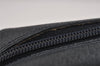 Authentic GUCCI Sherry Line Clutch Hand Bag Purse GG PVC Leather Navy Blue 6311J