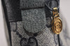 Authentic GUCCI Sherry Line Clutch Hand Bag Purse GG PVC Leather Navy Blue 6311J
