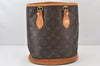Authentic Louis Vuitton Monogram Bucket PM Shoulder Tote Bag M42238 Junk 6311K