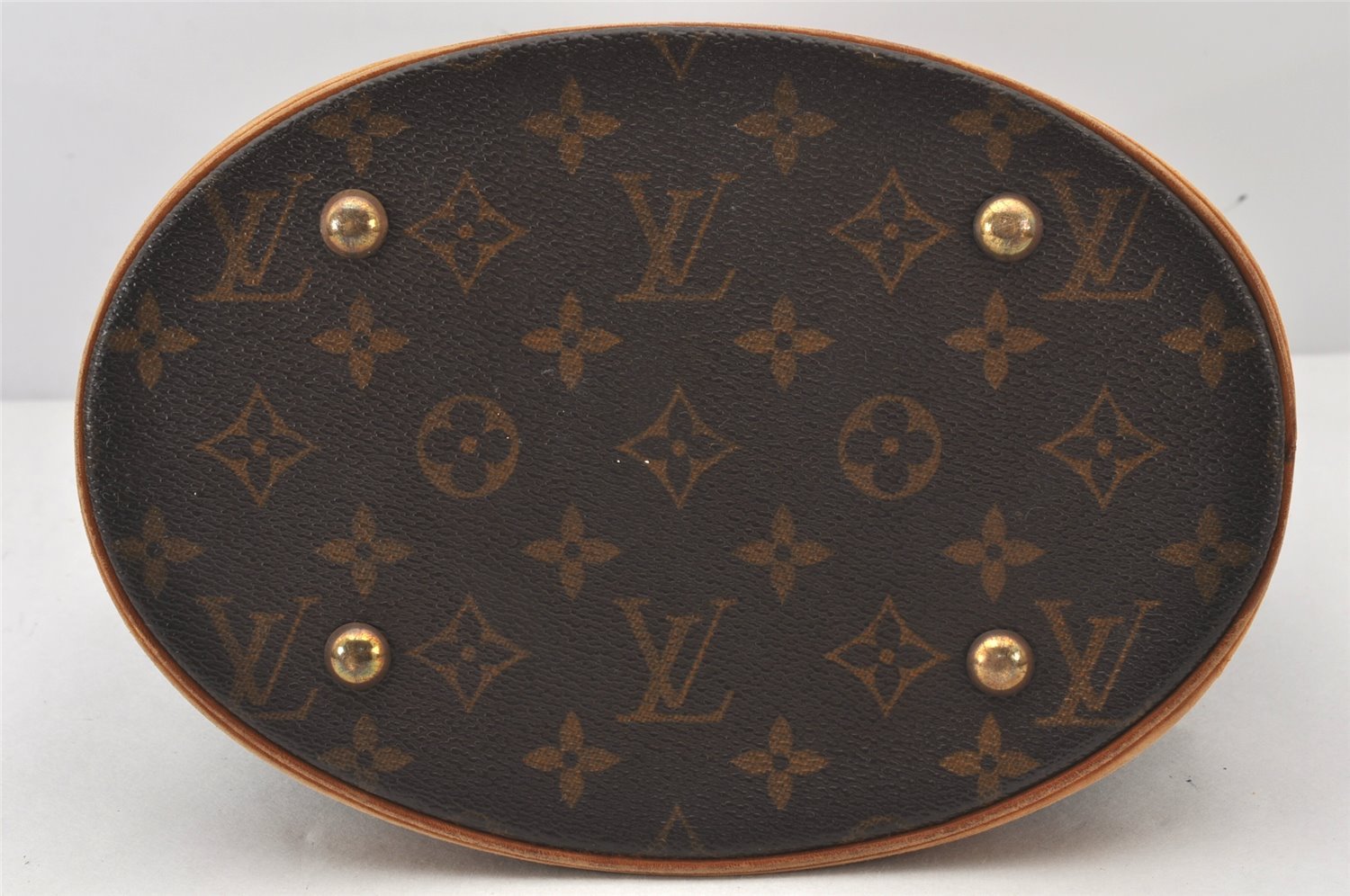 Authentic Louis Vuitton Monogram Bucket PM Shoulder Tote Bag M42238 Junk 6311K
