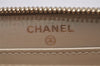 Authentic CHANEL Caviar Skin Matelasse Long Wallet Purse CC Logo Gold Box 6312I