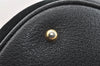 Authentic GUCCI Bamboo Drawstring Hand Bag Purse Suede Leather Black 6312J
