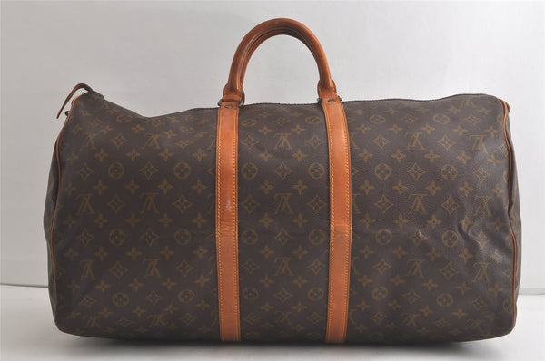 Authentic Louis Vuitton Monogram Keepall 55 Travel Boston Bag Old Model LV 6312K