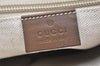 Authentic GUCCI Diamante Shoulder Cross Body Bag Purse PVC Leather Brown 6313K