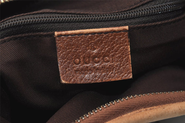 Authentic GUCCI Abbey Shoulder Bag Interlocking G Denim 130738 Blue 6314J