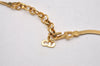 Authentic Christian Dior Vintage Gold Tone Chain Pendant Necklace CD 6315I