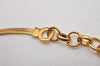 Authentic Christian Dior Vintage Gold Tone Chain Pendant Necklace CD 6315I