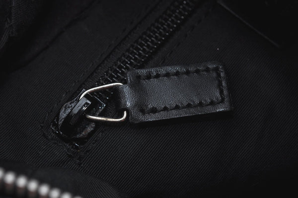 Authentic GUCCI Shoulder Hand Bag Purse GG Canvas Leather 0190537 Black 6315J