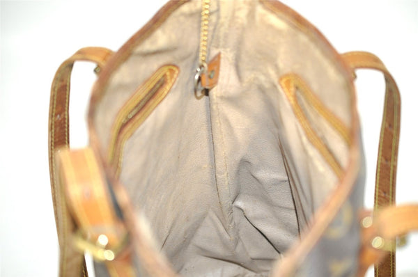 Authentic Louis Vuitton Monogram Bucket GM Shoulder Tote Bag M42236 Junk 6316I