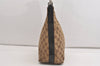 Authentic GUCCI Shoulder Hand Bag Purse GG Canvas Leather 0000602 Brown 6316J