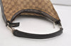 Authentic GUCCI Shoulder Hand Bag Purse GG Canvas Leather 0000602 Brown 6316J