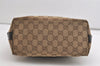 Authentic GUCCI Shoulder Hand Bag Purse GG Canvas Leather 0000602 Brown 6316J