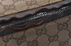 Authentic GUCCI Shoulder Hand Bag Purse GG Canvas Leather 0000602 Brown 6316J