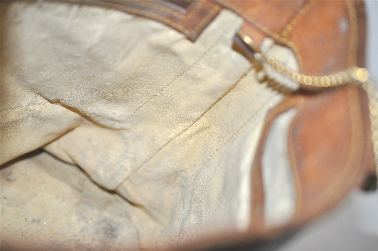 Authentic Louis Vuitton Monogram Bucket PM Shoulder Bag Old Model Junk 6317I