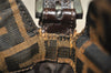 Authentic FENDI Zucca Mamma Baguette Shoulder Bag Canvas Leather Brown 6319I