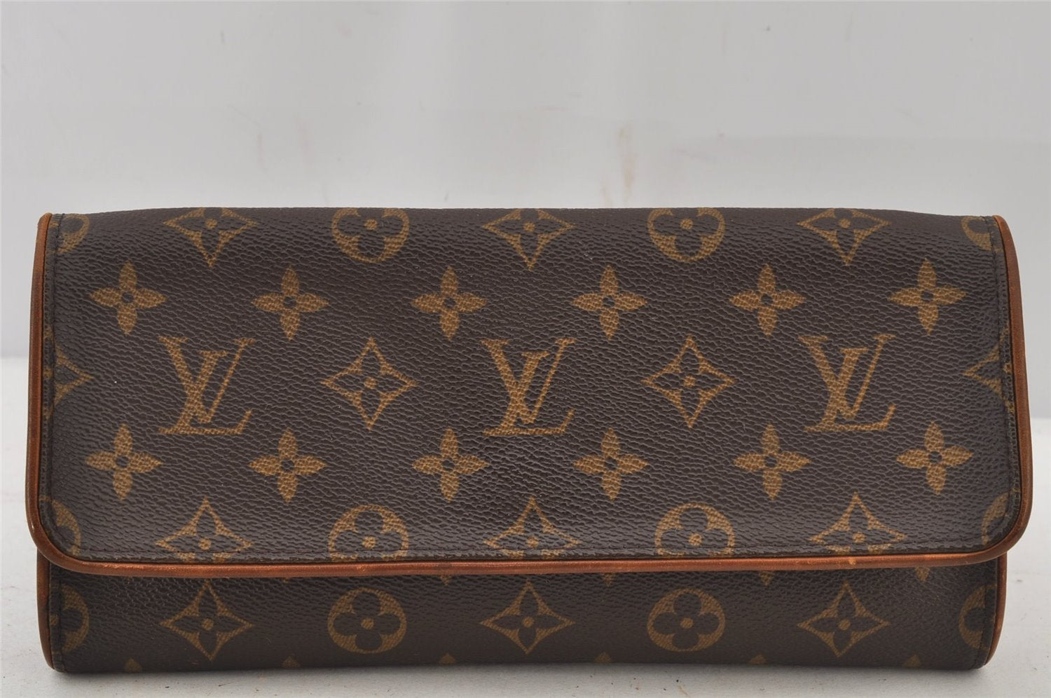 Authentic Louis Vuitton Monogram Pochette Twin GM Shoulder Bag M51852 LV 6319J