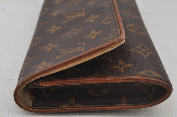 Authentic Louis Vuitton Monogram Pochette Twin GM Shoulder Bag M51852 LV 6319J