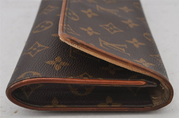Authentic Louis Vuitton Monogram Pochette Twin GM Shoulder Bag M51852 LV 6319J